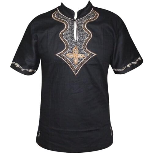 Embroidery Slim Pan-Africa Embroidered Succunct Dashiki Top Ankara African Vintage TOP 2019