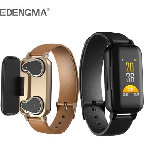 T89 Smart bracelet wireless Bluetooth 5.0 in-ear headphones Heart rate monitor talk band watch bracelet men women PK Huawei B5