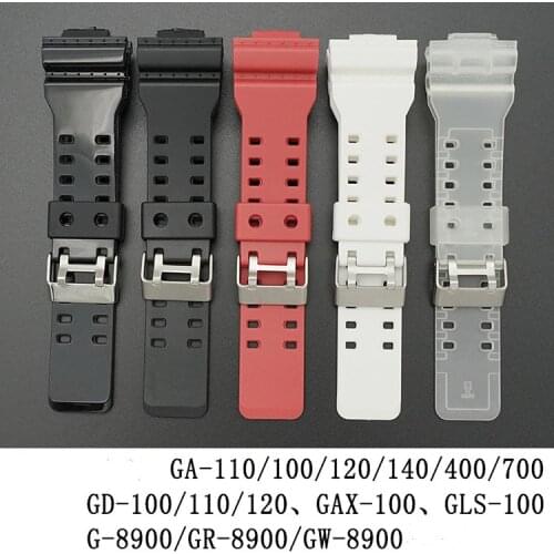 For Casio G-Shock Watch Bands Replacement Wrist band Sports Waterproof Watchband for GD-100 GD-110 GD-120 GA-150 GLS-100 Strap