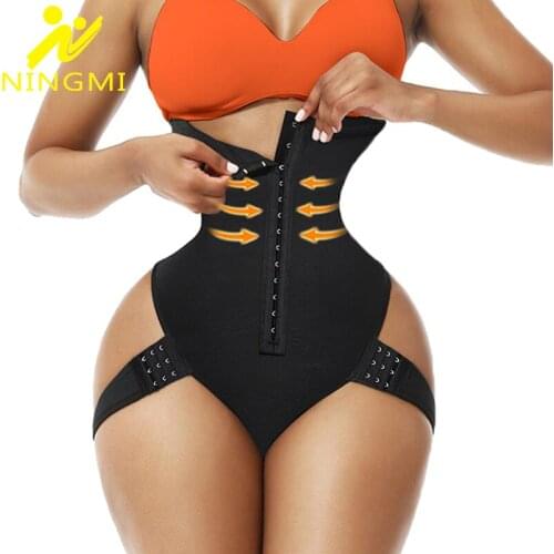 NINGMI Butt Lifter Body Shapewear Women High Waist Trainer Tummy Control Panties Hip Enhancer Slimming Underwear Sexy Shaper