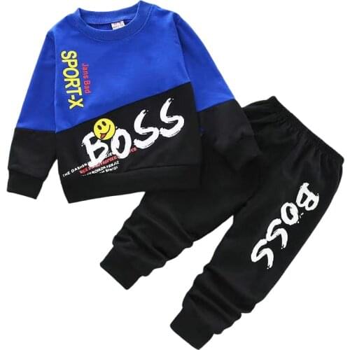 Spring Autumn Baby Sport Suits Kids Cartoon SweatShirts+Pants Clothes Sets Casual Boys Clothing Suits Children Tracksuit Outfits