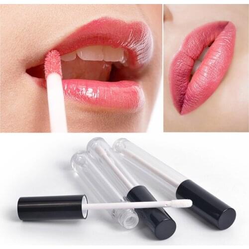 1PCs 1/3/5/10ML Plastic Lip Gloss Tube DIY Empty Lip Gloss Containers Bottle Cosmetic Makeup Organizer Refillable Bottles