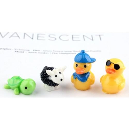 10pcs Resin animal sheep duck turtle turtoise charms mix lot cabochon jewelry making accessories DIY pendants handmade ornament