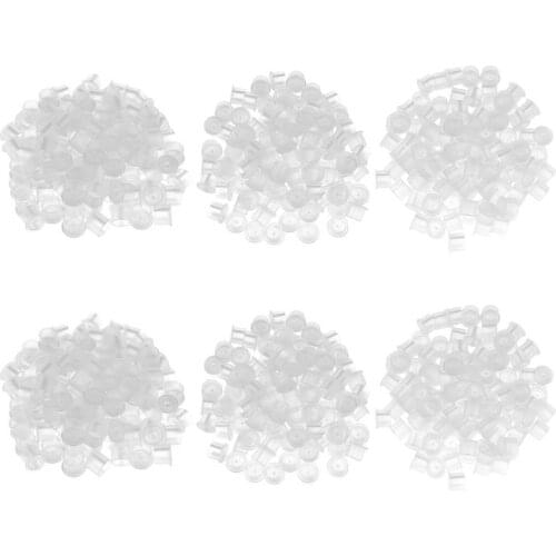 100Pcs Plastic Microblading Tattoo Ink Cup Cap Pigment Clear Holder Container S/M/L Size For Needle Tip Grip Power Supply