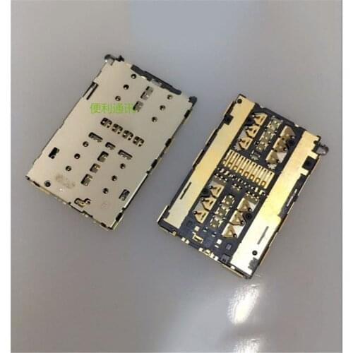 2pcs Replacement Parts New Socket For Huawei honor 7 PLK-TL00 PLK-TL01 Sim Card Reader Holder Tray Slot