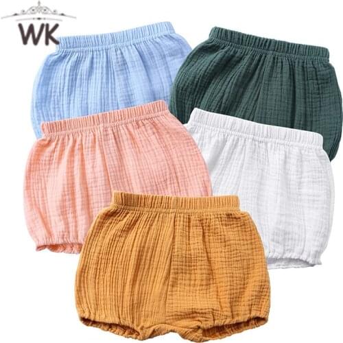 CP237 2019 Newborn Toddler Kids Baby Boy Girl Cotton Linen Bottom Infant Bloomer baby Panties 1-4T Kids Bloomers Baby Shorts