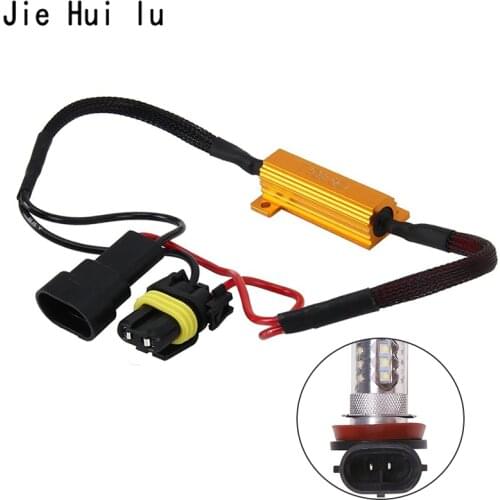 50W H1 H3 H7 H11 9006 Hb3 Hb4 H4 1156 Ba15s 9005 Car Load Resistor Error LED Decoder Canbus Free Wiring Canceller Decoder Light
