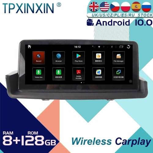 For BMW 3 Series E90 2009 - 2012 Android 10 Car Stereo Radio with Screen Radio Player Car GPS Navigation Head Unit Carplay