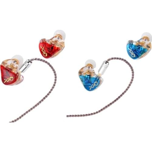 DZX Headphone Resin Inverted Mold Game Earplug Monitor with Microphone Wire Control Headset 0.78 Dual-Pin Plug