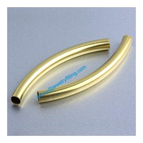 Jewelry findings Brass metal tube beads spacer beads Twist tube Beads for jewelry making 5*55*0.3mm
