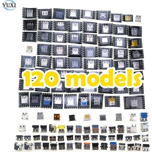 YuXi 120 models each 1pc Laptop Notebook 2.0 3.0 USB Jack Female Socket Connector For Asus Acer HP Dell Lenovo Toshiba etc