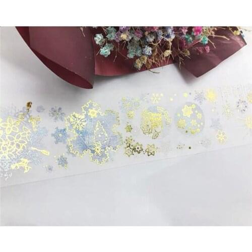 Happy Holidays Gold Foil Washi Tapes Bullet Journal Masking Tape Adhesive Tape DIY Scrapbooking Washi Stickers
