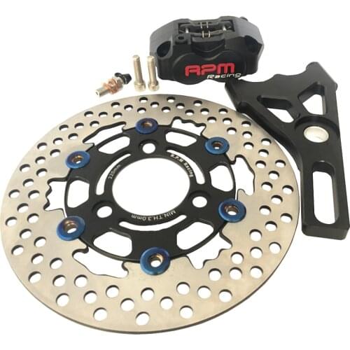 RPM CNC Electric Motorcycle Scooter Brake Calipers 220mm Disc Brake Pump Adapter Bracket For Yamaha Aerox BWS RSZ