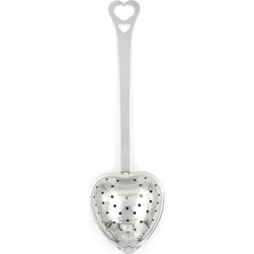 Hot Sale Heart Design Spoon Tea Infuser Filter Wedding Souvenir Bridal Shower Favor Gifts Coffee Tea Accessories
