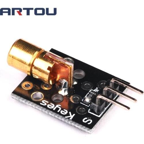 5PCS/Lot KY-008 650nm 5V Laser Sensor Module for Arduino With Demo Code