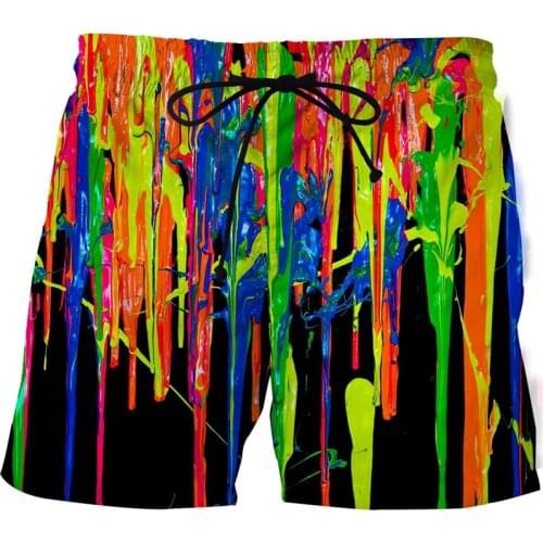 New 2021 Summer Mens 3D Printing Quick-drying Comfortable Sports Shorts Art Drawings High Quality Beach Shorts Swimming Shorts