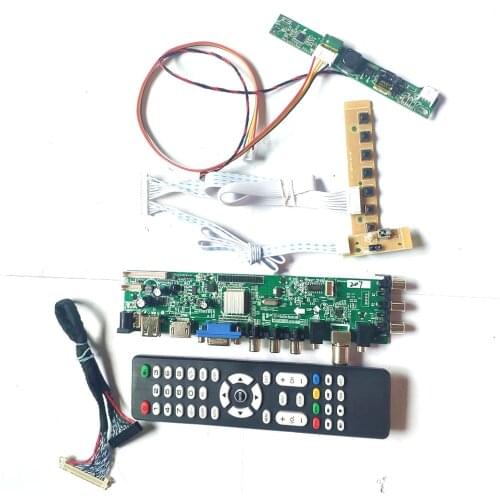 Fit LM195WD1-TLA1 LM195WD1-TLC1 AV HDMI-Compatible VGA USB DVB screen upgrade 30 pin LVDS 3663 TV digital 1600*900 LCD board