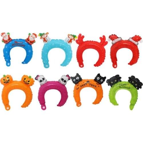 Hi Fashion Creative Toy Ground Promotion Scan Code Small Gifts Aluminum Film Christmas Halloween Hair Bands Balloon