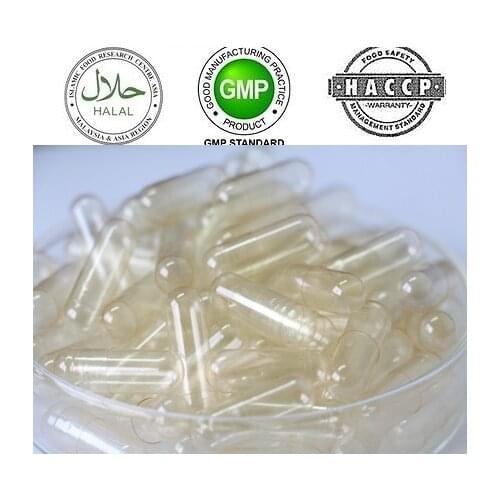 1000Pcs Separated Size 0# Clear Transparent Solid Pure natural plant capsules/vegetarian capsules, fairing Free shiping