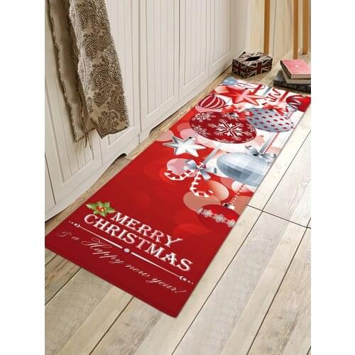 Merry Christmas Doormat Welcome Door Mat Rug Non-slip Absorbent Floor Mat Indoor Outdoor Mats Living Room Bedroom Decor Rug