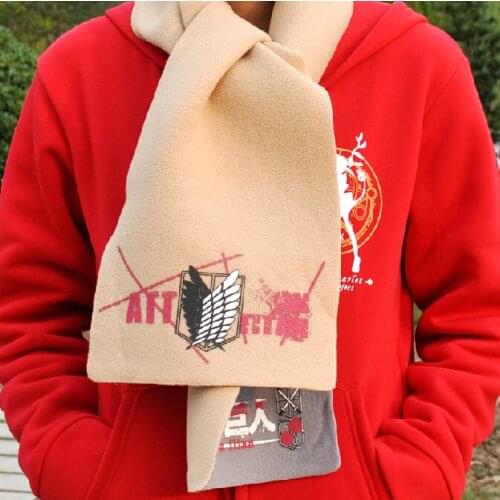 Attack on Titan scarf plush pillowtop Corps survey 160*23CM