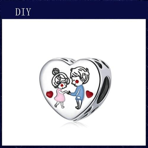 Silver Shiny When the moment to stop showing love fit Pandora Charm Silver 925 Bead Pendant Bangle with stylish DIY jewelry