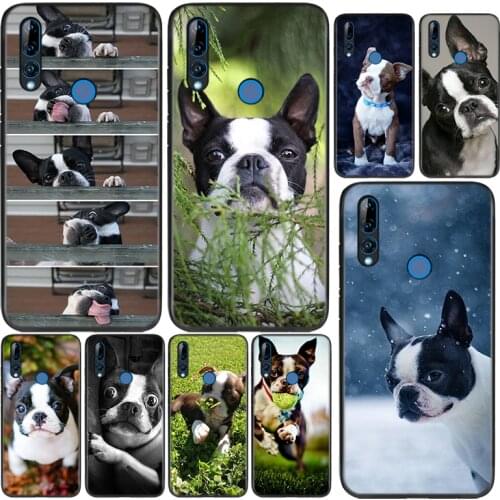 Silicone Cover Cute Pet Bulldog For Huawei Honor 9 9X 9N 8S 8C 8X 8A V9 8 7S 7A 7C Pro lite Prime Play 3E Phone Case