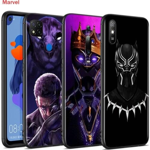 Silicone Cover Marvel Black Panther For Xiaomi Redmi 9T 9 9C 9A 9AT 9i 8 8A 7 6 Pro 7A 6A 5 5A 4X Plus Phone Case