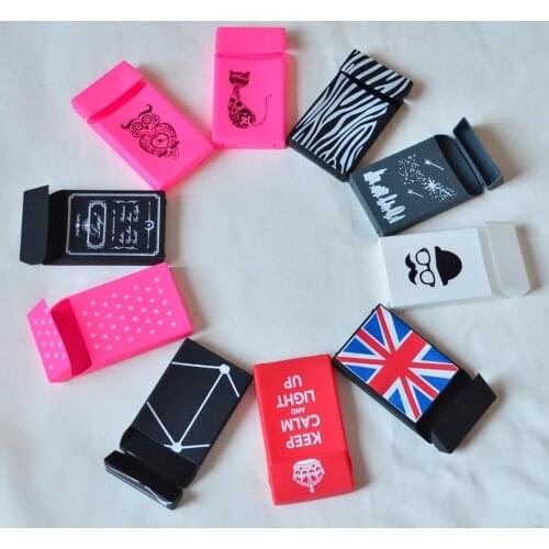Silicone Cigarette Case cover for women super slims cigarette Cigarette Box Case Pitillera De Silicone Cigarette Case