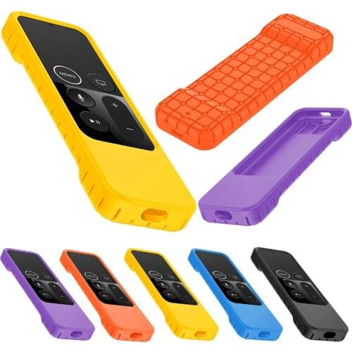 Silicone Shock Proof Protector Soft Cover Dustproof Waterproof Protective Case Rectangle Sleeve for Apple TV 4K Remote Control