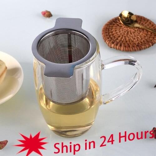 🔥Stainless Steel Tea Leak In Mug Tea Infuser With Lid Tea Strainer Teapot Tea Leaf Spice Filter Tea Tool Teaware Tea Fliters