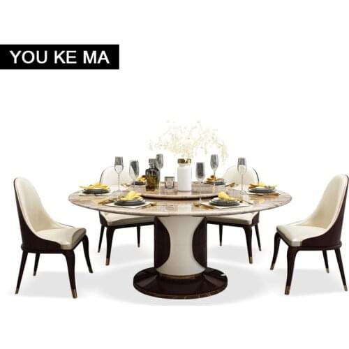 Modern-style home marble dining table round table dining tables