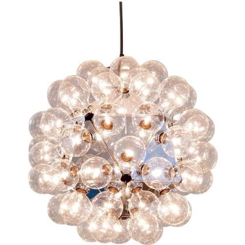 Creative Glass Bubble Dandelion Pendant Lamp Fixture New Modern Pendant Light Luminaire Hanging Lighting Kitchen Living PA0069