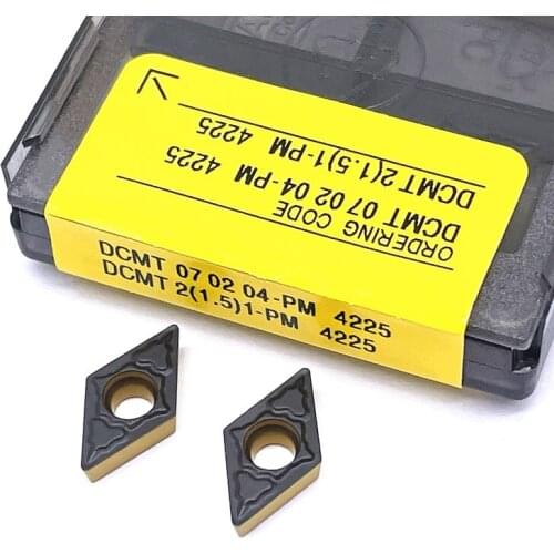 DCMT070204 PM 4225 Internal Turning Tools Cermet Grade Carbide insert Lathe cutter Tool turning insert