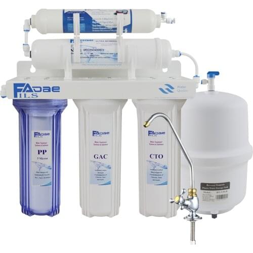 High Quality!5-Stage Ultrafiltration Under Sink Hollow Fiber Drinking Water Filter System with Faucet and Tank, include filters