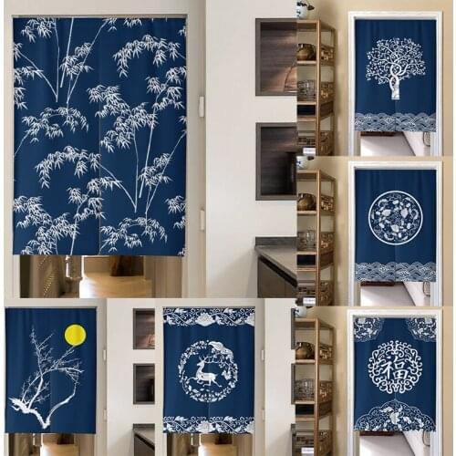 Cotton Linen Half Panel Curtain Bedroom Shower Door Curtain Home Decoration Blackout Curtain Partition Curtain