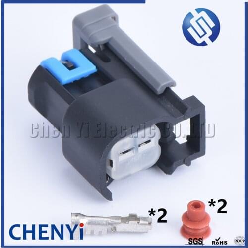 1 set 2 Pin auto waterproof connector 15305086 Engine System EFI Buick Regal Lacrosse Excelle GL8 Chevrolet Malibu Injector Plug