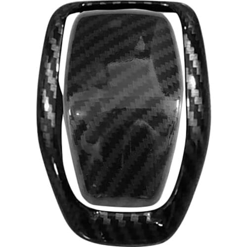 2Pcs for Toyota RAV4 2019 2020 ABS Carbon Fiber Interior Gear Shift Head Decorative Cover Trim Car Styling Accessories