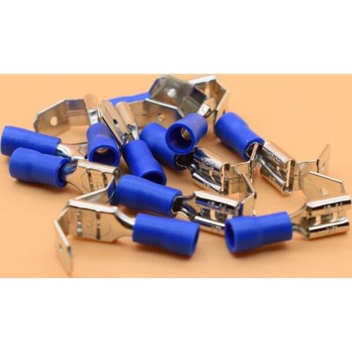 20x Crimping Connectors Piggyback Female Spade Connector Terminals Brass printed with Sn