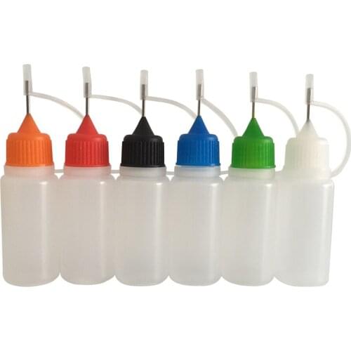 200pcs 10ml Needle Bottles 10ml LDPE E Juice Eye Liquid Container Solvent Light Oils Eye Saline Refillable Bottles