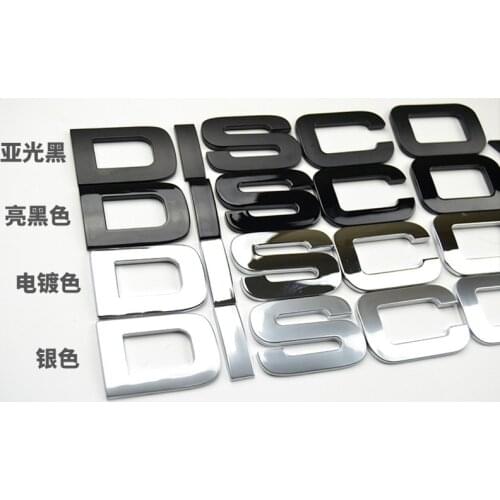3D Letter Glossy Black DISCOVERY 5 Sport Letters Decal Sticker Badge Emblem Trunk Hood Car Logos fit Trunk