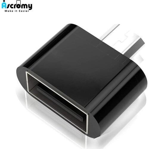 Ascromy 10PCS Micro USB OTG Adapter For Xiaomi Redmi Note 5 6 Pro 6A 4X Samsung Galaxy S7 edge S6 Microusb Android Phone OTG