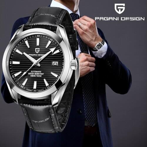 2021 New PAGANI Design 40MM Mens Mechanical Watches Top Luxury Brand Automatic Watch Mens Leather Strap Waterproof Wristwatch