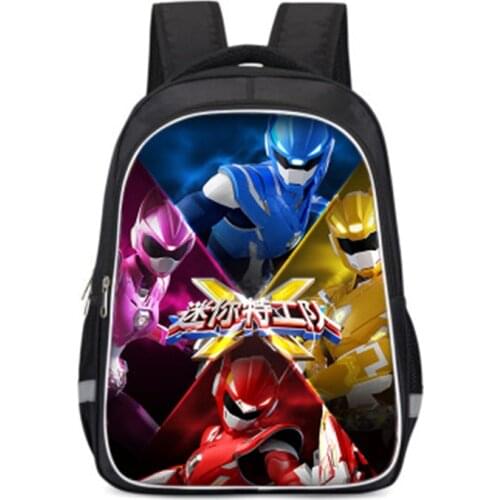 Kids Boys Girls Kindergarten 3D Cartoon Bag Miniforce/Mini Commando Pattern Backpack Character Book Bags & School Backpacks