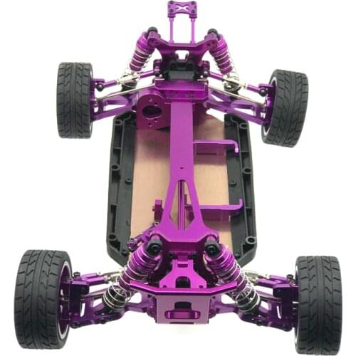 For Wltoys 124019 1/12 RC Car Upgrade Parts All Metal Assembled Frame Chassis with Wheel Set Spare Accessories