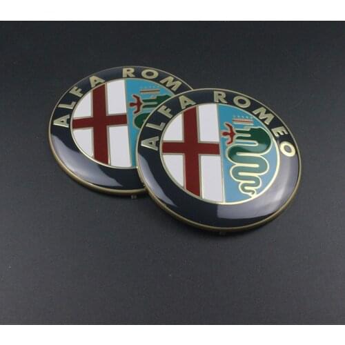 74mm 7.4cm Car Logo emblem Badge sticker for ALFA ROMEO Mito GT 147 156 159 166 Car Sticker styling Accessories