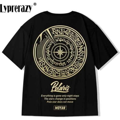 Lyprerazy Hip Hop Streetwear Oversize Tshirt Men Harajuku Letter Print T Shirt Summer Casual Loose Short Sleeve T-Shirt