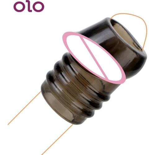 Cock Ring Penis Extender Rings Male Chastity Device Glans Protector Sleeve Ring Foreskin Correction Time Delay