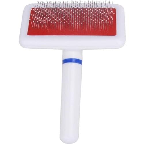 Red Dog Brush Dog Comb for Cat Scraper Puppy Cat Brush Slicker Gilling Brush Quick Clean Grooming Tool Pet Product