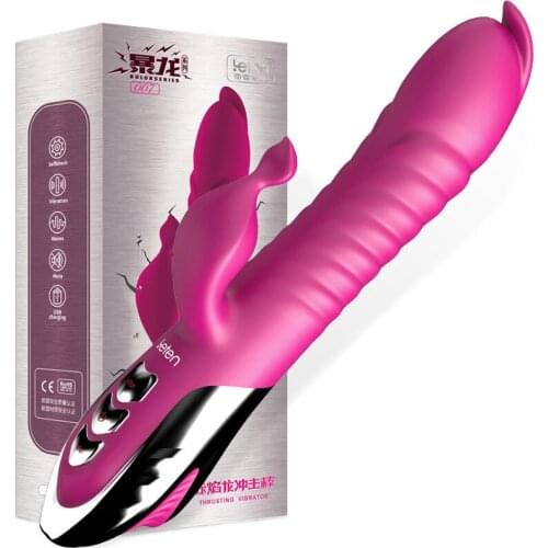 Leten 7 Frequency Heating Vibrator Vagina Clitoris Stimulator G-Spot Charging AV Vibrators Heated Dildo Sex Toys For Women